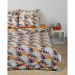 Комплект постельного белья из сатина с принтом leaves из коллекции wild, 200х220 см