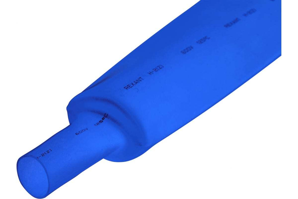 Термоусадочная трубка REXANT ТУТнг 50.0/25.0 мм, 1м, 10 шт, синяя 25-0005
