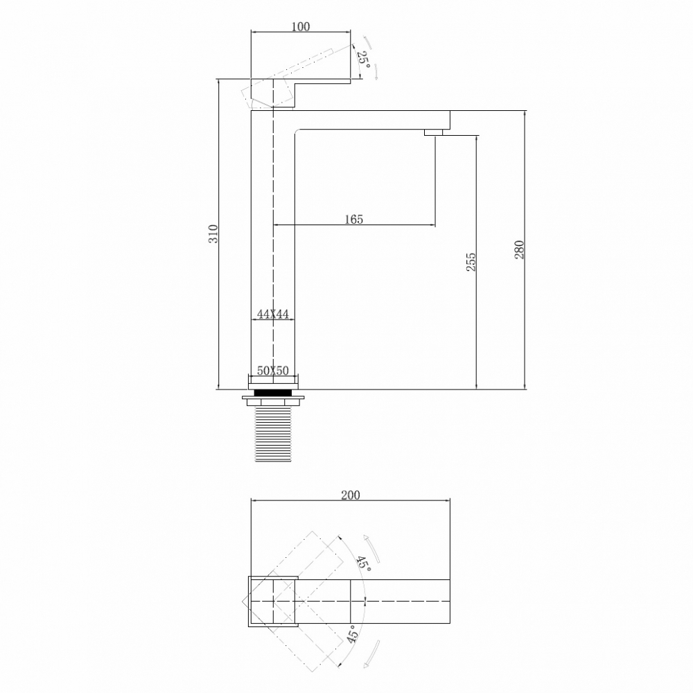 Смеситель ABBER Daheim AF8211W для раковины, белый матовый