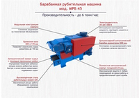 Барабанная рубительная машина мод. МРБ 45