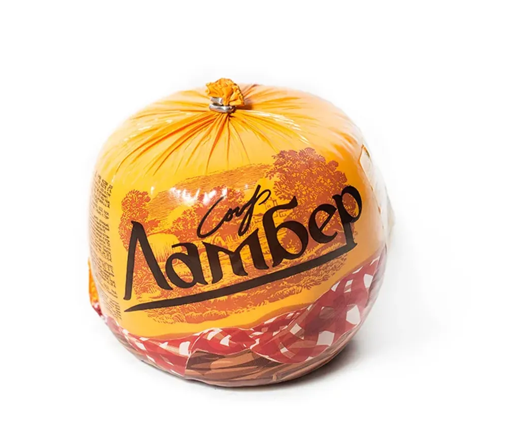 Сыр твёрдый "ЛАМБЕР" 50%,шар вес