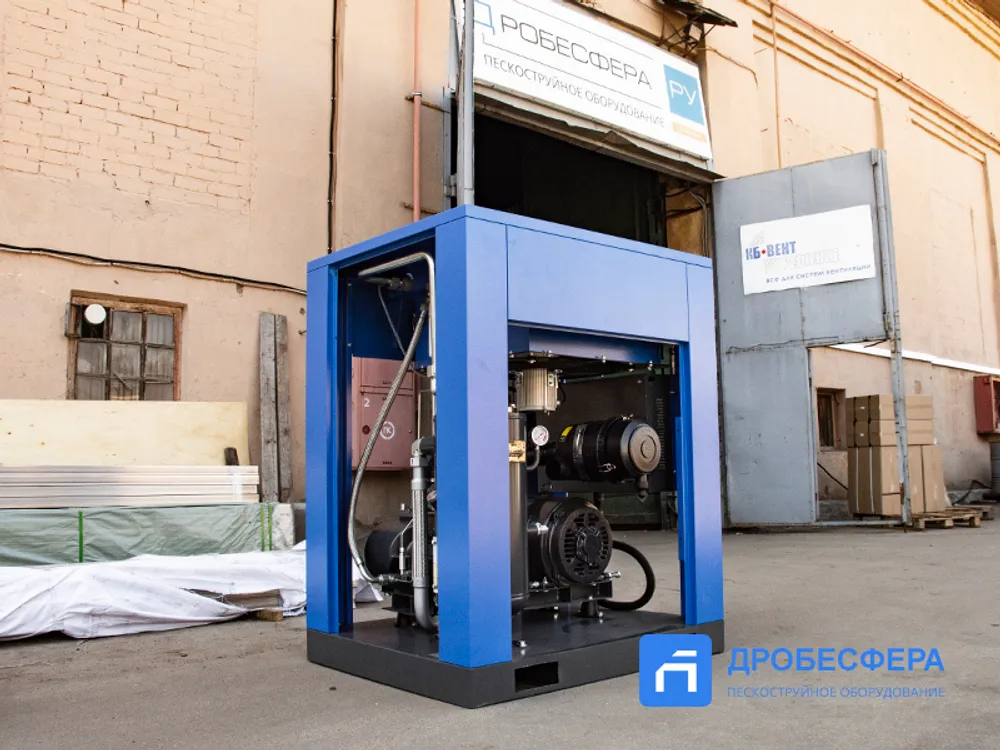 Винтовой компрессор KraftMachine KM30-8рВ-IP23-Hanbell