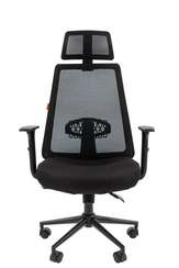 Офисное кресло Chairman 535 Россия BLACK ткань черный/черный