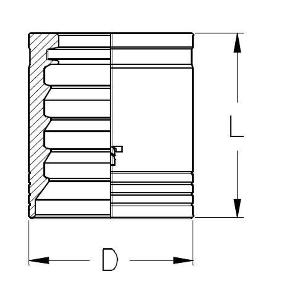 Муфта DN 10 4SP с зачисткой