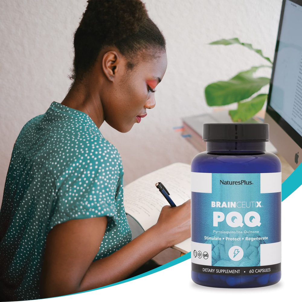 NaturesPlus, BrainCeutix® PQQ, 20 мг, 60 капсул