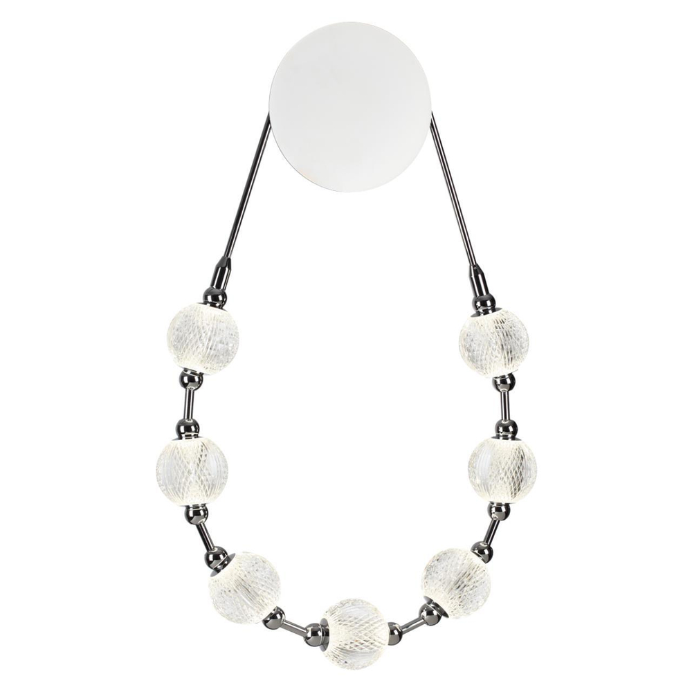 5007/25WL L-VISION ODL23 467 хром/прозрачный/металл/акрил Бра LED 25W 4000K 1555Лм CRYSTAL