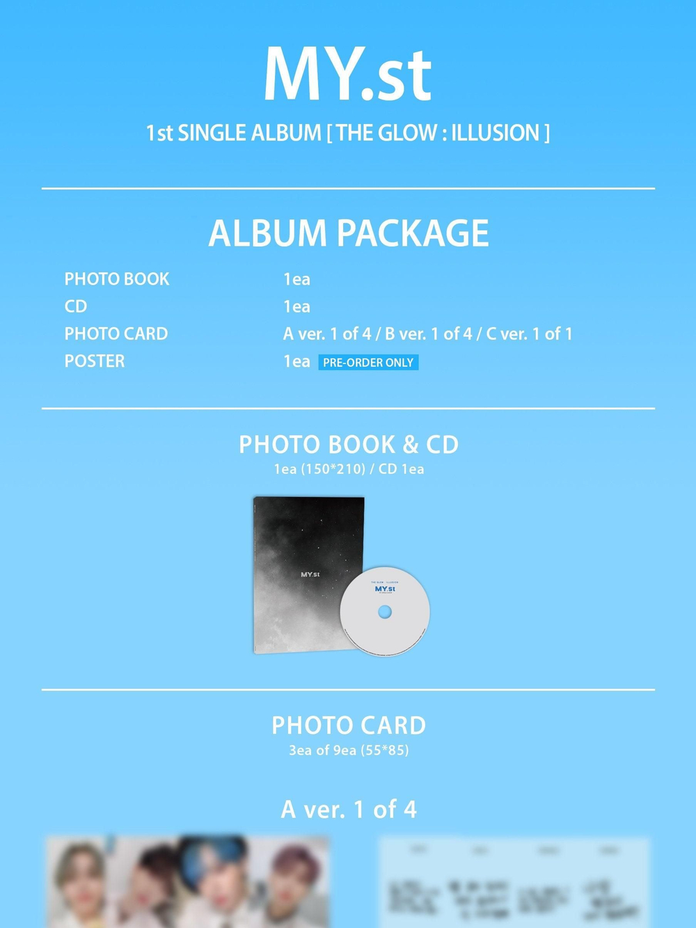 Альбом MY.st - The Glow : Illusion 1st Single Album