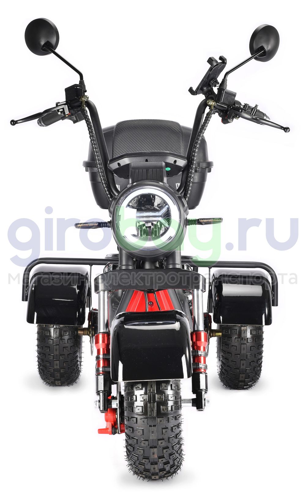 Электроскутер WHITE SIBERIA TRIKE MINI 1500W - Черный фото 8 фото №10