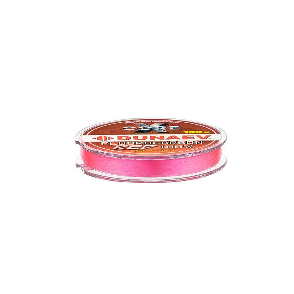 Леска Dunaev Fluorocarbon RED 0.310мм  (7,5 кг)  100м