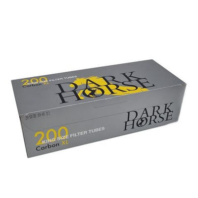 Гильзы для сигарет "Dark Horse" Extra Long Carbon Filter 200шт