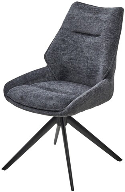 Стул OLAF 360 град. поворот. RAVEN18 Серый, ткань / Черный, ®DISAUR
