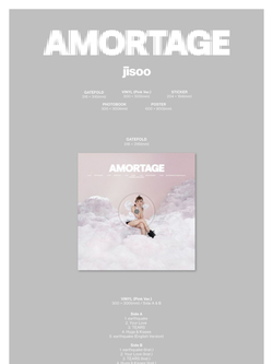 Альбом JISOO - AMORTAGE Mini Album Vinyl PINK Version