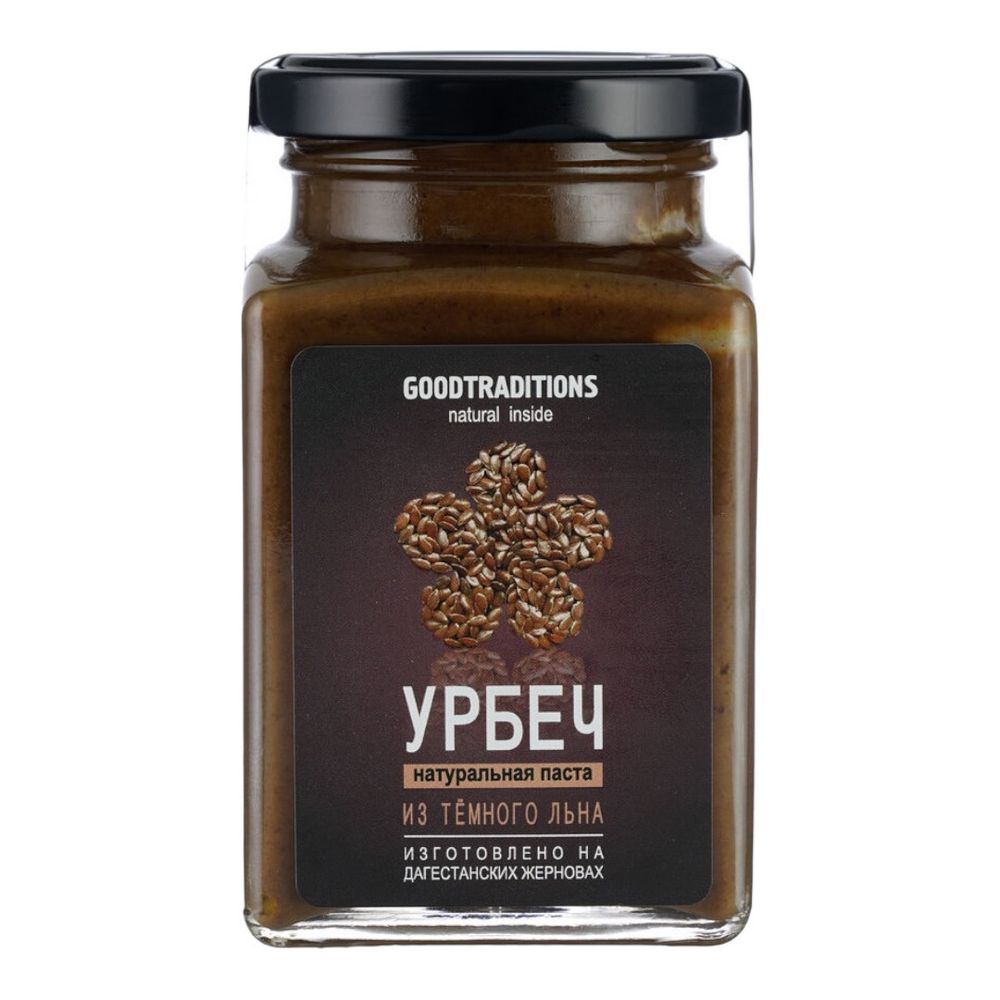 Урбеч из темного льна, 230 г (Good Traditions)