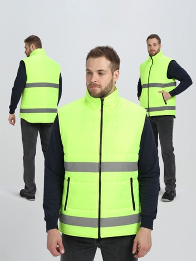 Жилет утепленный Спектр СОП (тк.Оксфорд), лимонный