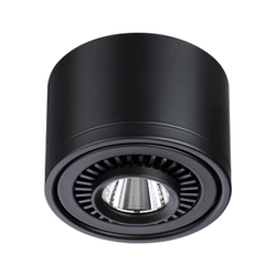 358812 OVER NT21 378 черный Светильник накладной светодиодный IP20 LED 9W 770Лм 4000K 220V GESSO