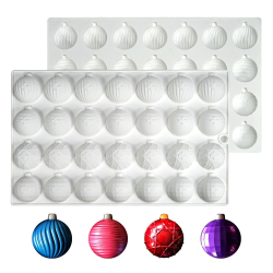 Форма силиконовая «Шары на елку» 28 ячеек