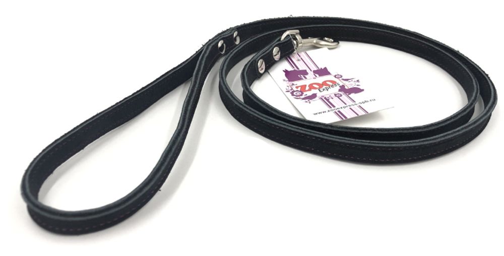 + Поводок ZOOEXPRESS Color Line поводок, черный, 10 мм/120 см
