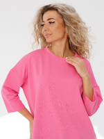 Платье из футера оверсайз