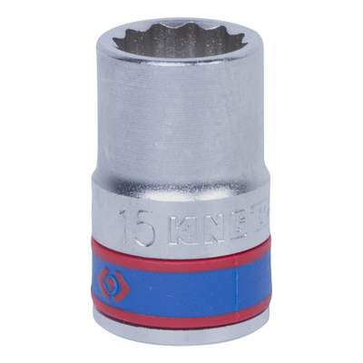 KING TONY (433015M) Головка торцевая стандартная двенадцатигранная 1/2", 15 мм