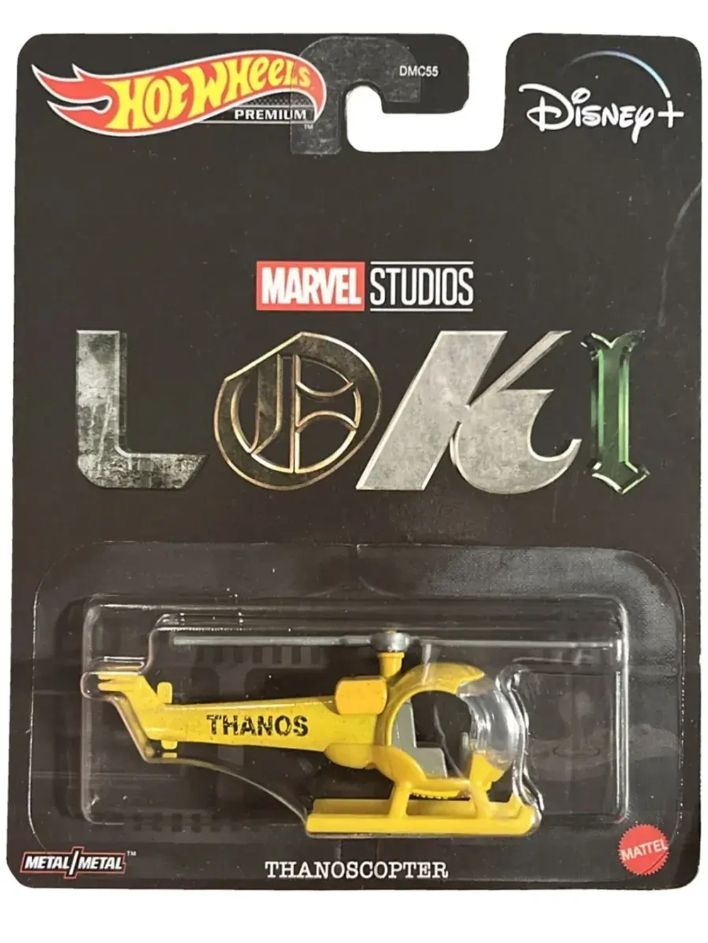 Машинка Хот Вилс Премиум Loki Thanoscopter DMC55 HCP23