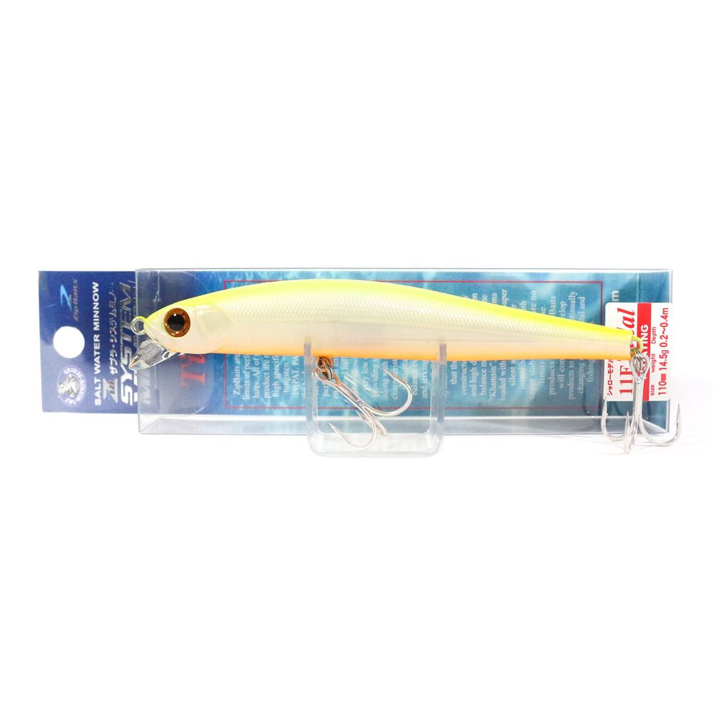 Воблер ZipBaits ZBL System Minnow 11F TIDAL 635 Ghost Chart