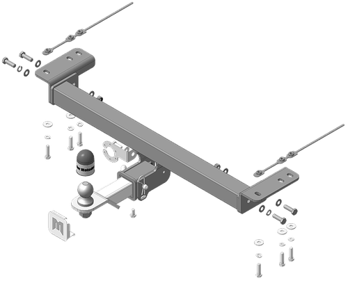 Фаркоп Motodor для Omoda C5 с 2022 г. (оцинк. Шар) (90031)(паспорт и сертификат в комплекте)(без электрики) 99013-E