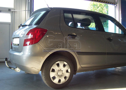 Оцинкованный фаркоп на Skoda Fabia хетчбек 2000-2007, 2007-2014 (без электрики), Galia S081C