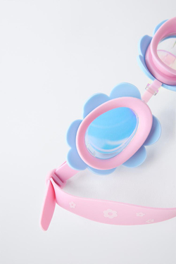 ZARA ОЧКИ ДЛЯ ДАЙВИНГА С ЦВЕТОЧНЫМИ ДЕТАЛЯМИ, РОЗОВЫЙ