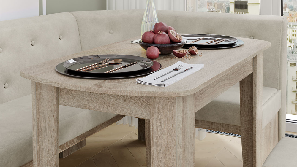 Барселона (ТриЯ) Кухонный уголок (сонома трюфель/бежевый)