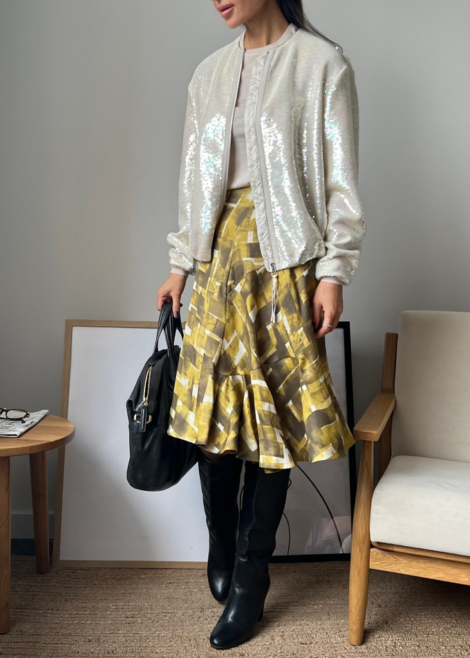 Шелковая юбка Marni, S