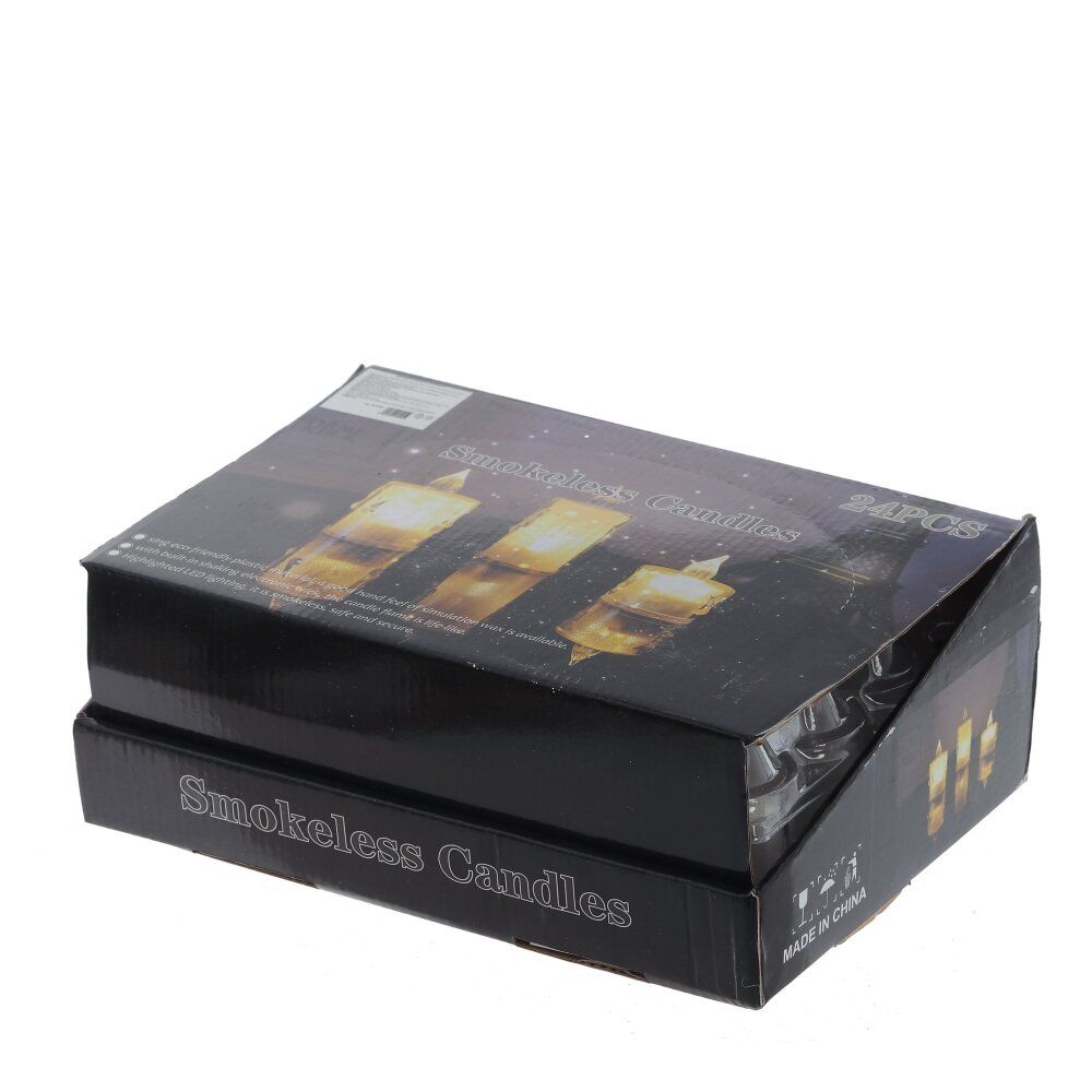 GAEM Изделие декоративное "Свеча" (подсветка, 3xLR54) (блок 24шт), D 3.5 см, L3,5 W3,5 H8 см