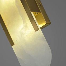 Настенный светильник F037/S gold/white