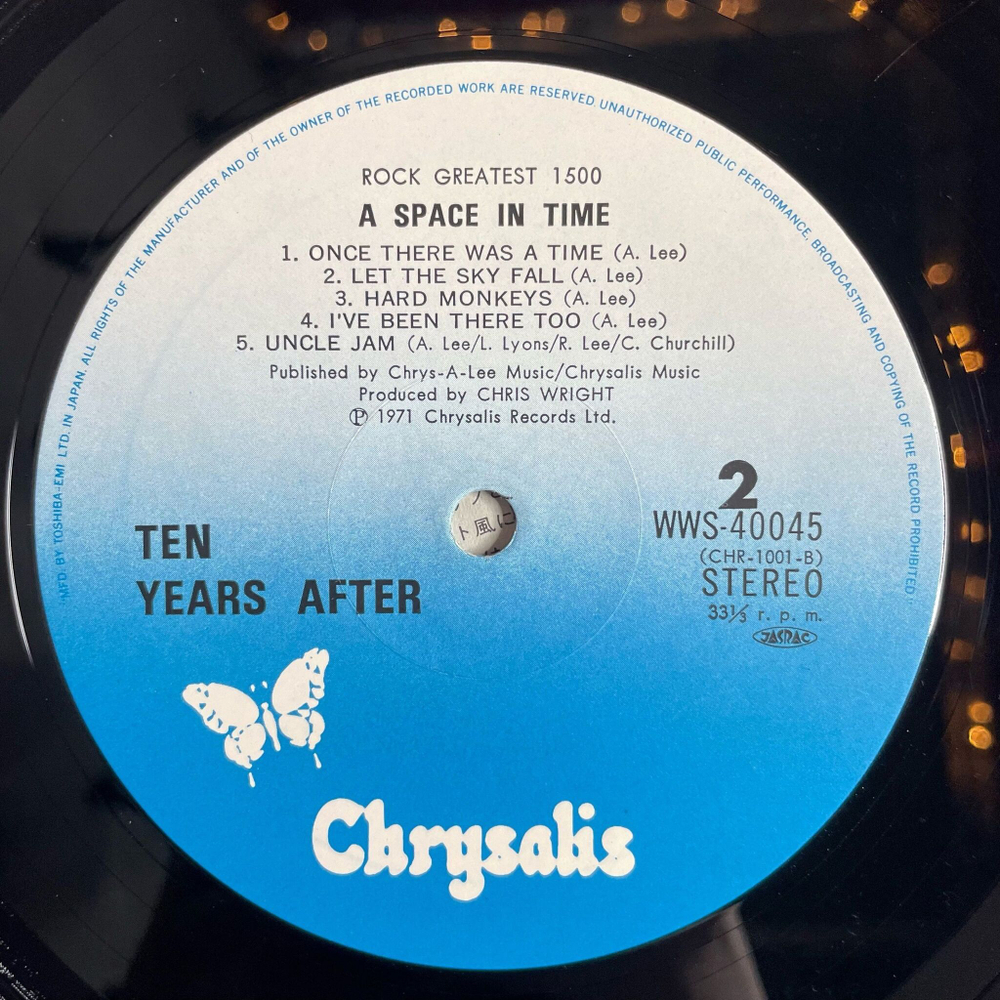 Винтажная виниловая пластинка LP Ten Years After A Space In Time (Japan 1975) (No Obi)