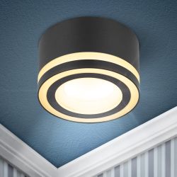 Встраиваемый светильник под лампу GX53 ЭРА DK113 BK черный | Встраиваемые светильники Для ламп GX53