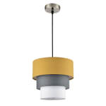 8038/1 MODERNI LN26 187 никель/желтый/серый/белый, металл/текстиль Подвесной светильник Е27 60W 220V ILAIDA
