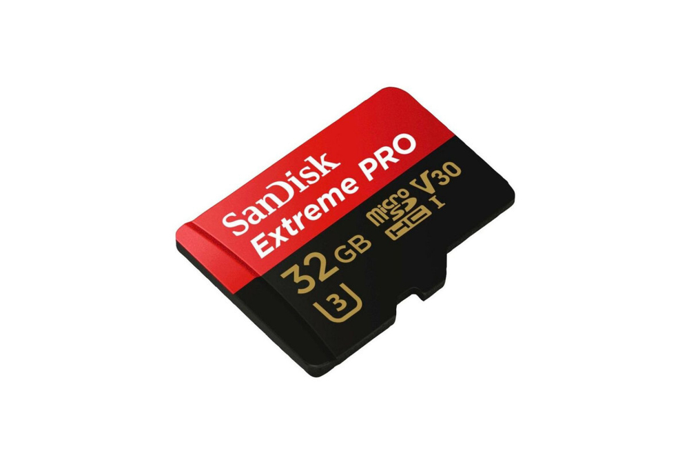 Карта памяти SanDisk MicroSD Class 10 Extreme Pro (100 Mb/s) + SD адаптер, 32GB