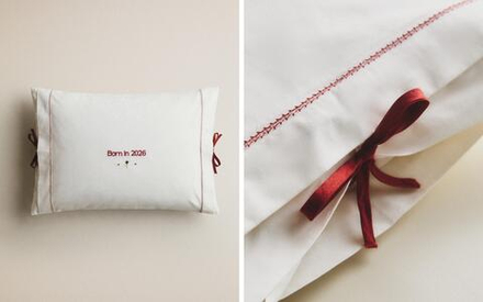 Zara Home наволочка декоративная из хлопка, молочный, 30x40 см · 9604/008