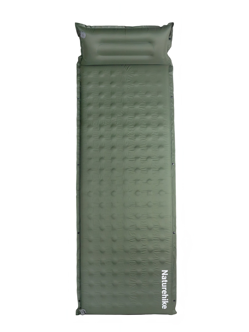 Коврик надувной односпальный Naturehike D series, с подушкой, хаки (CNK2550WS025)