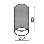 Потолочный светильник Technical C080CL-01-GU10-B