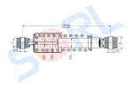Амортизатор кабины пружинный 246/343, O/O, 12x45/12x50 MAN (CB0197) SORL
