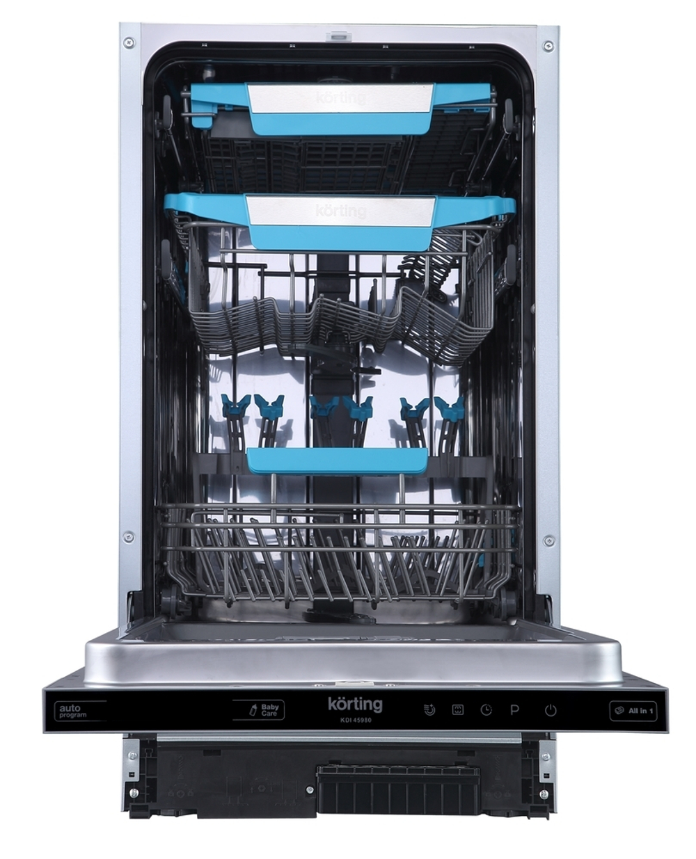 Посудомоечная машина встраиваемая на 45 см Korting KDI 45980 внутри