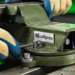 Тиски слесарные, 100 мм, стальные, поворотные Сибртех