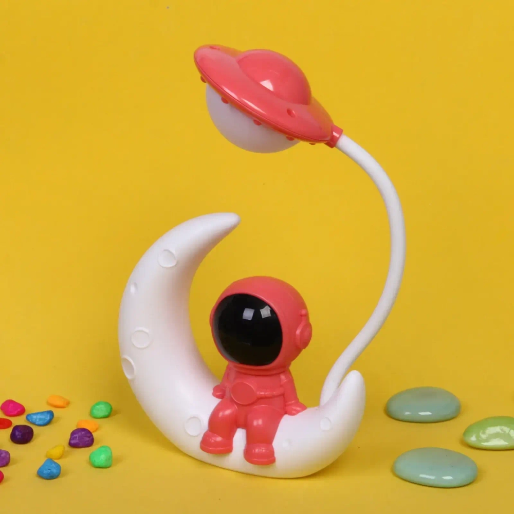 Светильник настольный «Cosmo-Космическая фантазия» LED 26*13*5см USB 4V 3w, Красно-белый