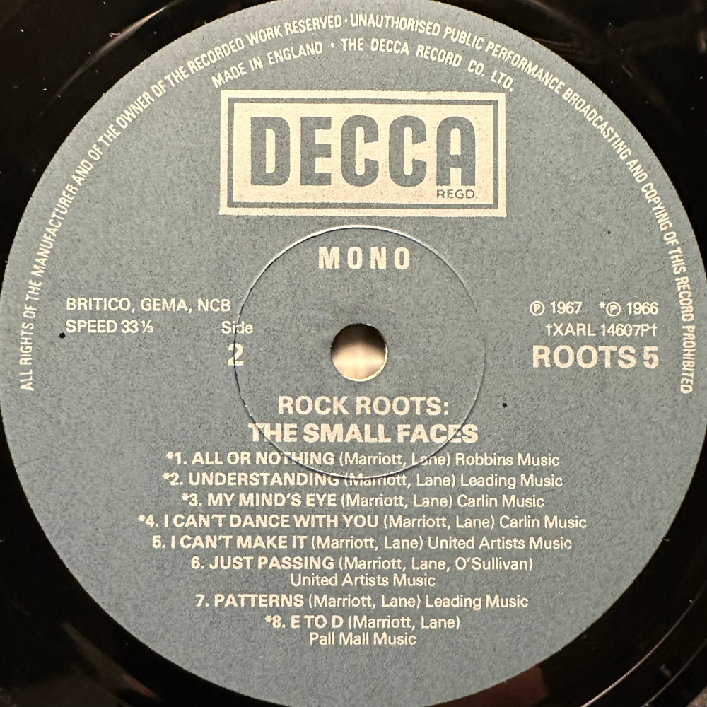 The Small Faces - Rock Roots (Англия 1976г.)