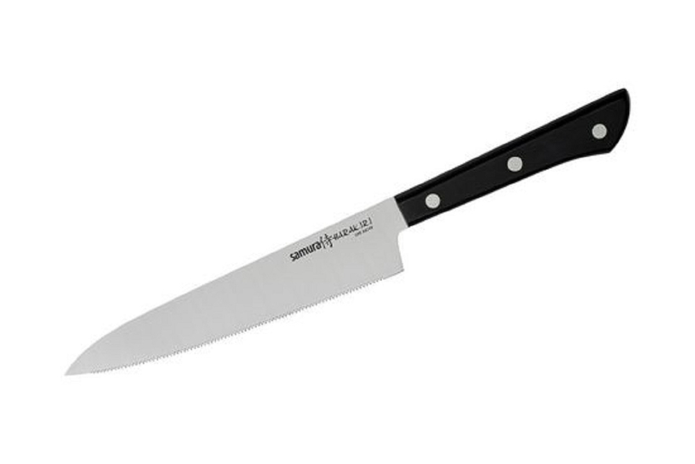 Нож кухонный серрейтор HARAKIRI Samura SHR-0024B
