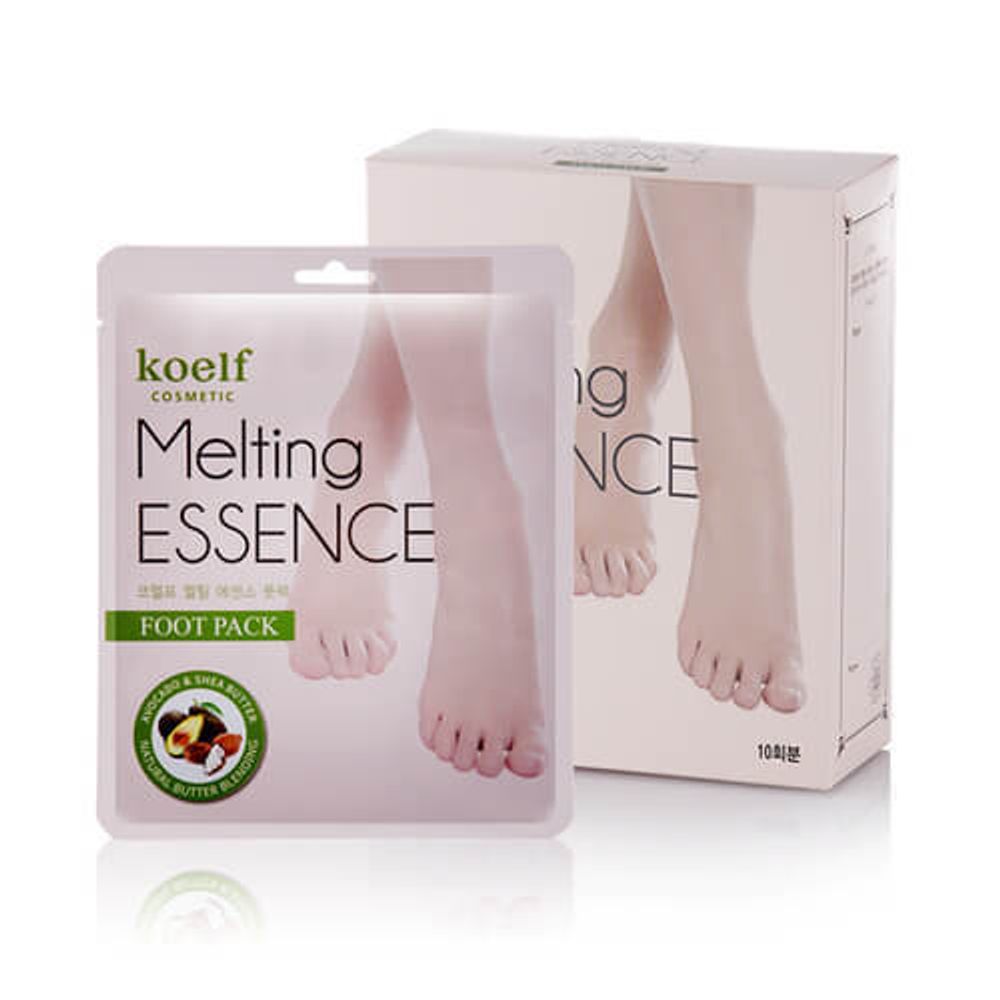 Маска-носочки для ног с маслами и экстрактами Petitfee Koelf Melting Essence Foot Pack