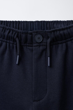 ZARA БРЮКИ COMFORT НА РЕЗИНКЕ, СИНИЙ