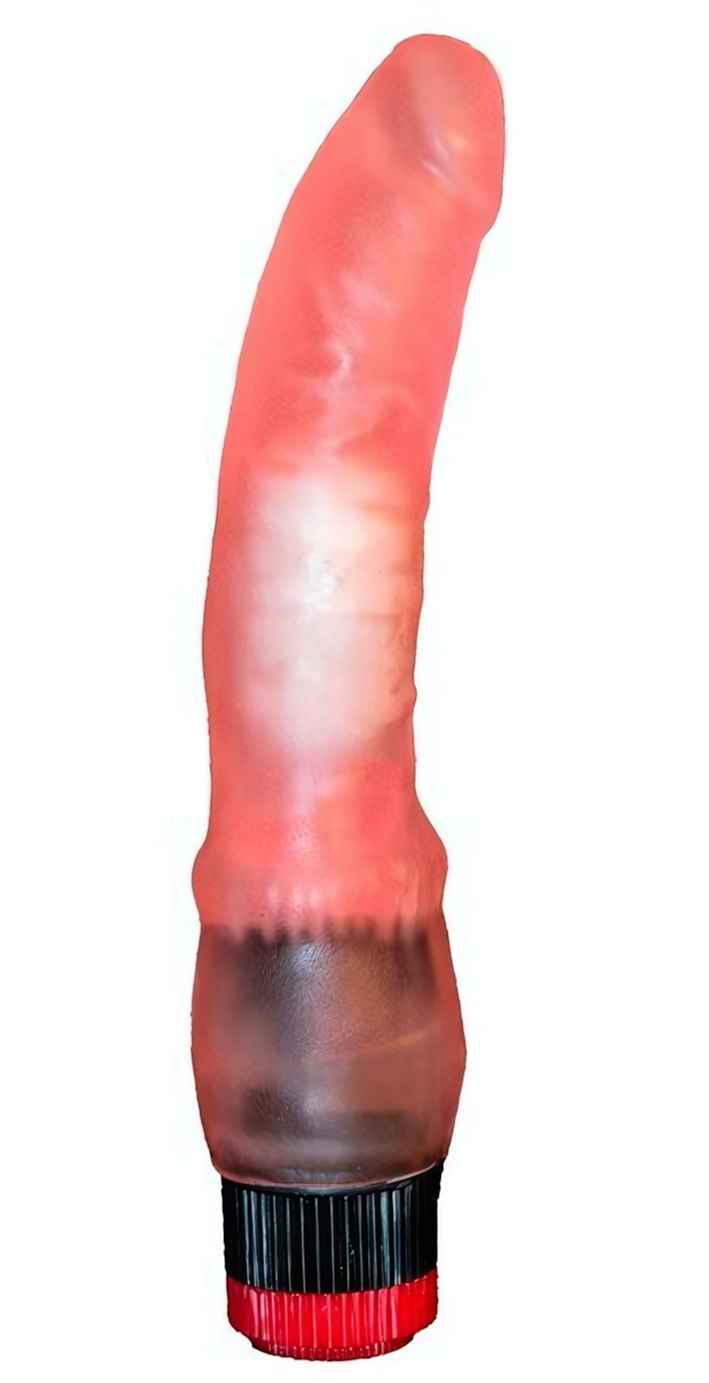 Вибратор гелевый с изгибом (Цвет: розовый)