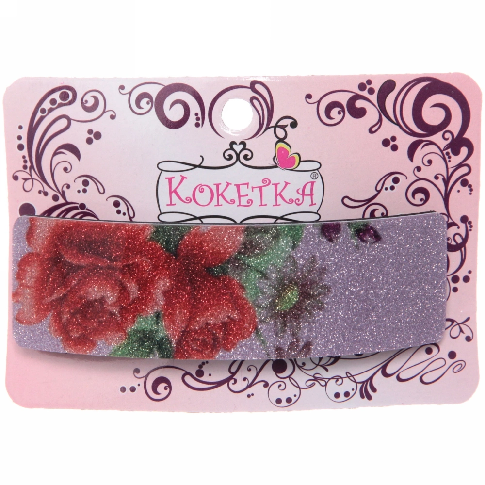 Заколка автомат «Women's style - Элла», 9,5*2,5см, микс 6 цветов