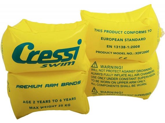 Нарукавники детские надувные Cressi 2 шт желтые